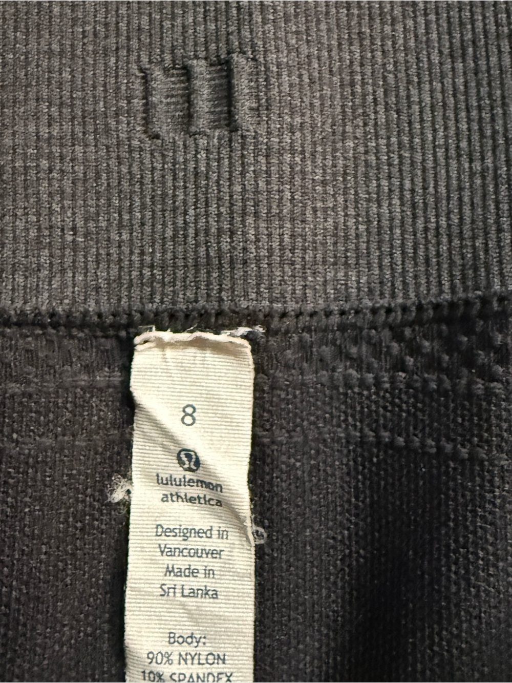 Lululemon Size 8 Compression Crop Leggings Charcoal Gray Seamless High Rise - Picture 4 of 8